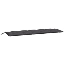 Tuinbankkussen 180x50x7 cm oxford stof antracietkleurig