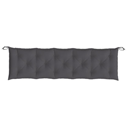 Tuinbankkussen 180x50x7 cm oxford stof antracietkleurig