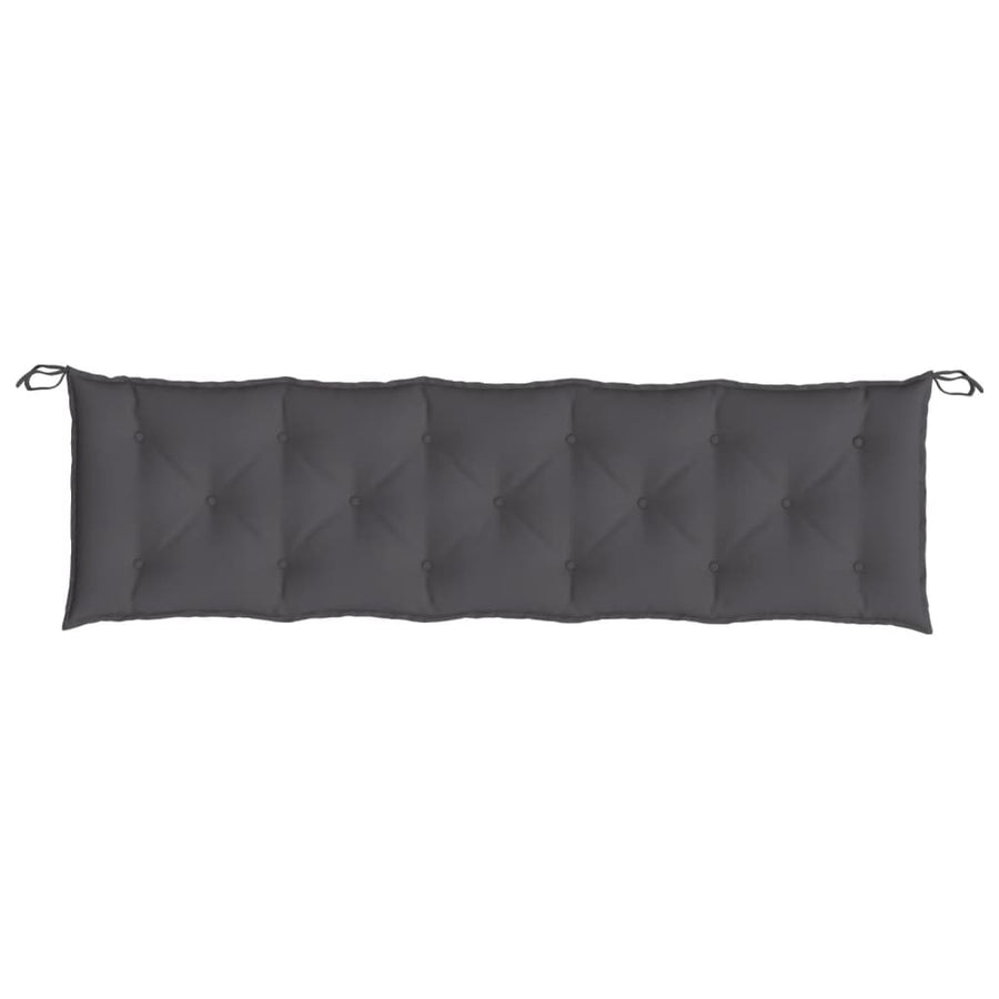Tuinbankkussen 180x50x7 cm oxford stof antracietkleurig