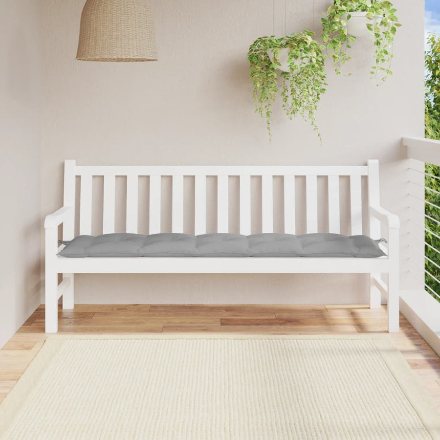 Tuinbankkussen Oxford Stof 180 x 50 x 7 cm Grijs