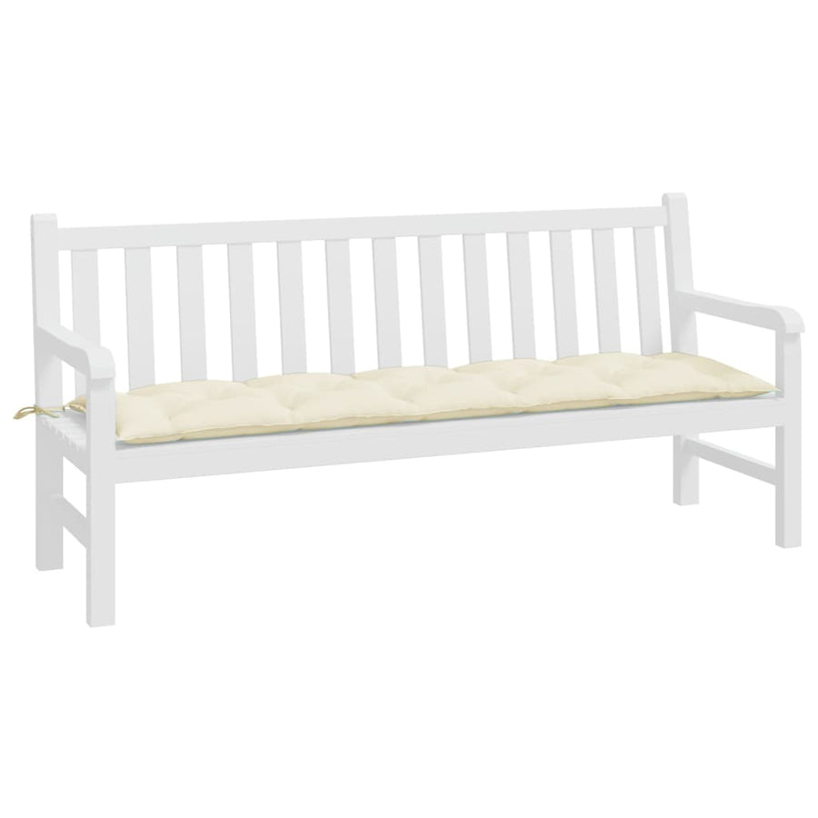 Tuinbankkussen Oxford Stof Kleurig 180 x 50 x 7 cm Crème
