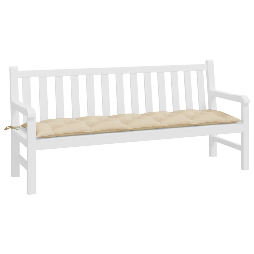 Tuinbankkussen Oxford Stof 180 x 50 x 7 cm Beige