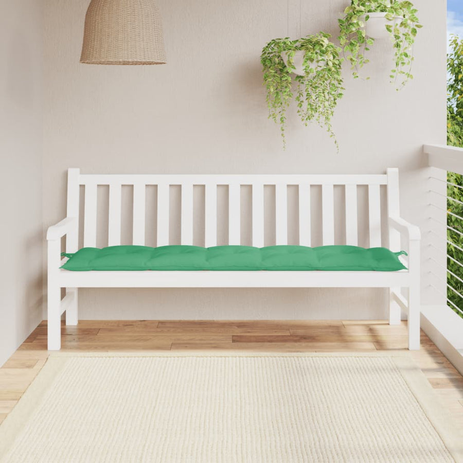 Tuinbankkussen 180x50x7 cm oxford stof groen
