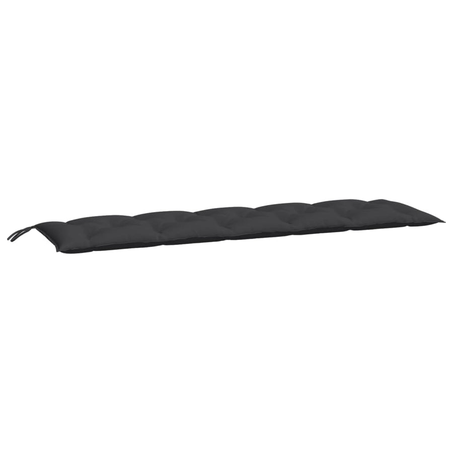 Tuinbankkussen 180X50X7 Cm Oxford Stof Zwart Groen