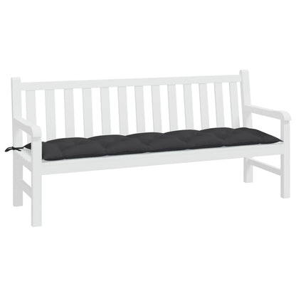 Tuinbankkussen 180X50X7 Cm Oxford Stof Zwart Groen