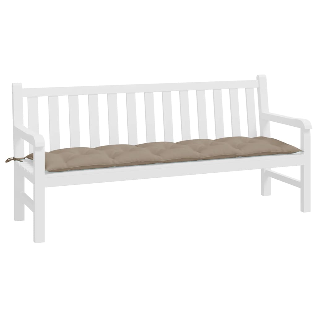 Tuinbankkussen 180x50x7 cm oxford stof taupe