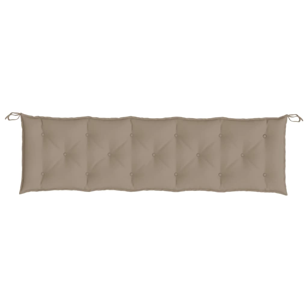Tuinbankkussen 180x50x7 cm oxford stof taupe