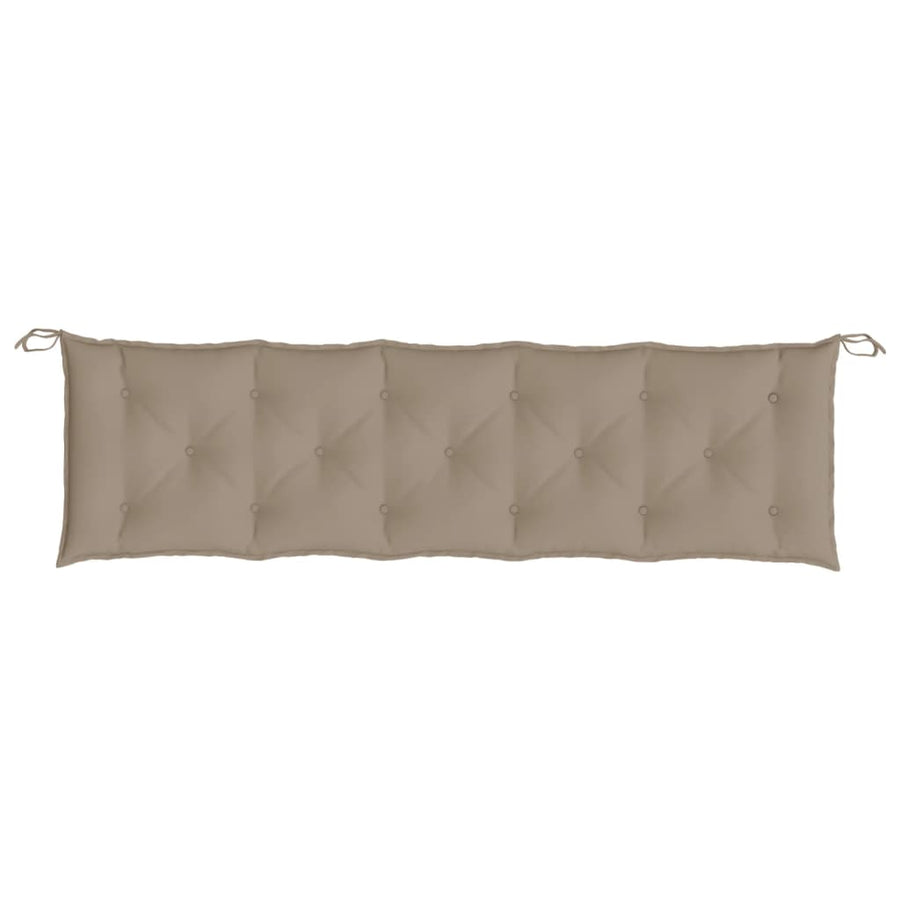 Tuinbankkussen 180x50x7 cm oxford stof taupe