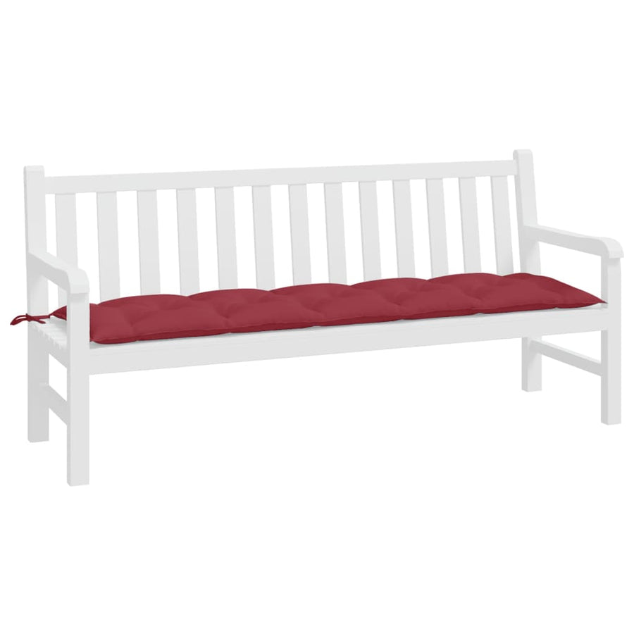 Tuinbankkussen 180x50x7 cm oxford stof wijnrood