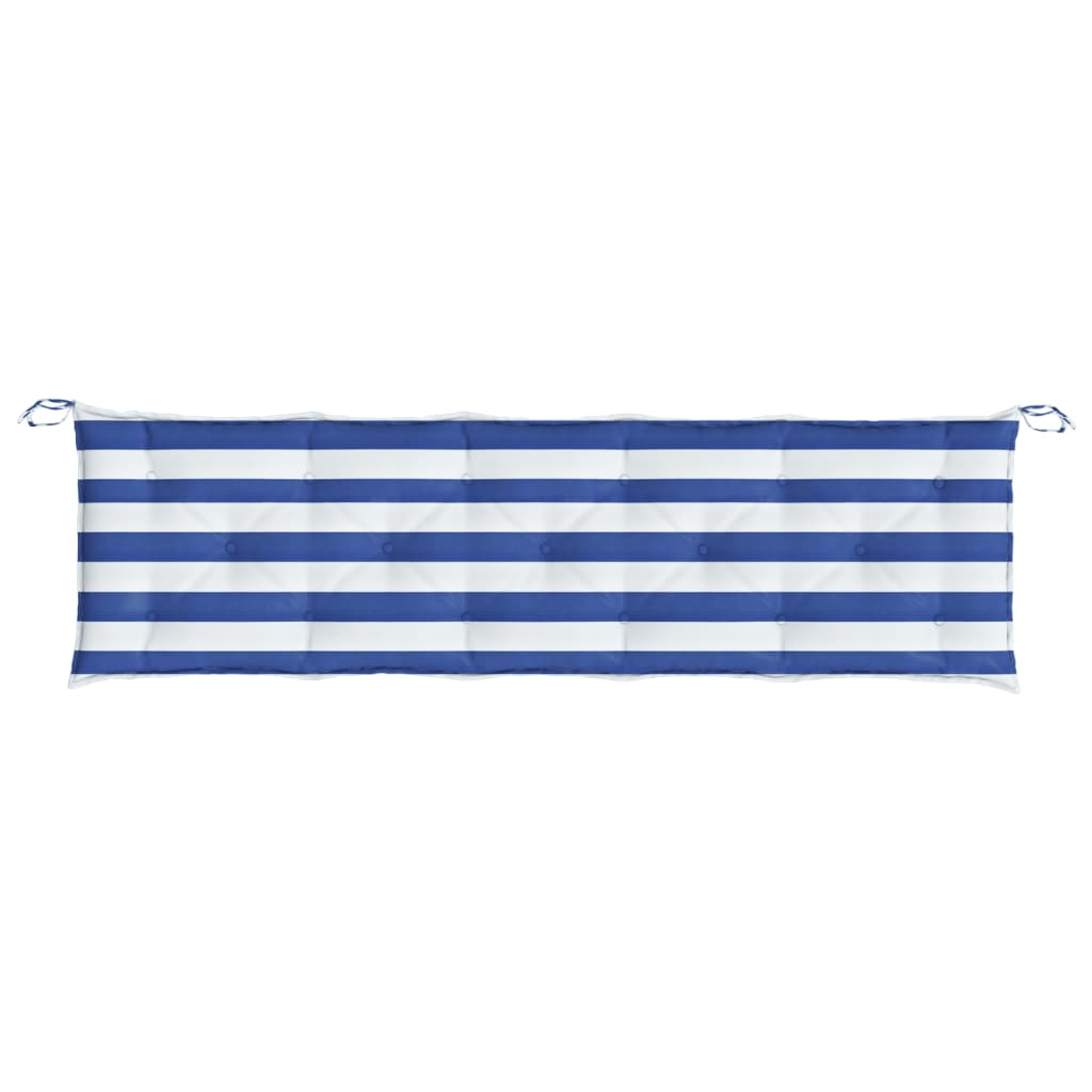 Bankkussen Gestreept Stof Gestreept En 180 x 50 x 7 cm Blauw en wit