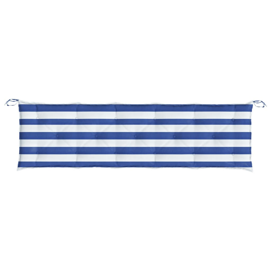 Bankkussen Gestreept Stof Gestreept En 180 x 50 x 7 cm Blauw en wit