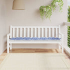 Bankkussen gestreept 180x50x7 cm blauw wit