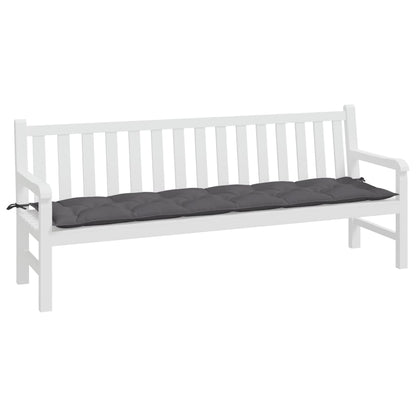 Tuinbankkussen 200X50X7 Cm Oxford Stof Antracietkleurig