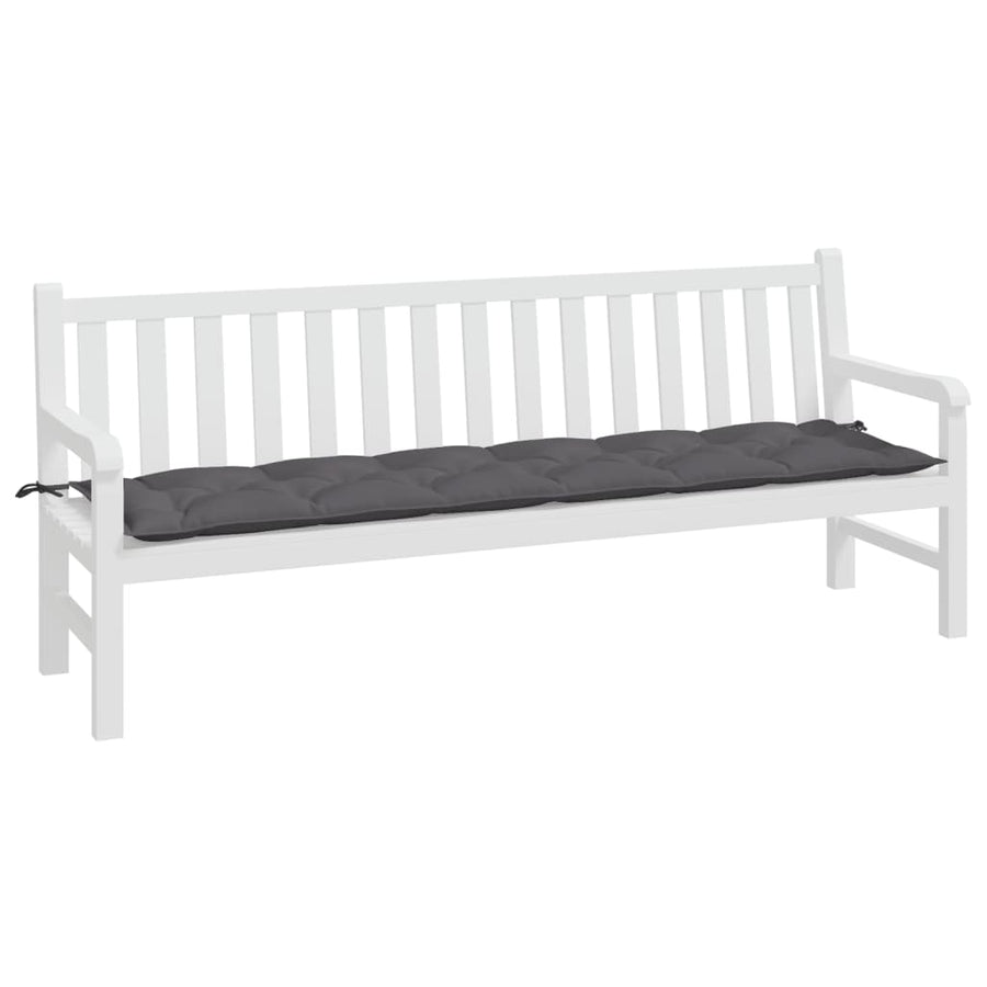 Tuinbankkussen 200X50X7 Cm Oxford Stof Antracietkleurig