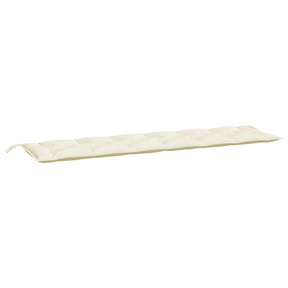 Tuinbankkussen 200x50x7 cm oxford stof crèmekleurig