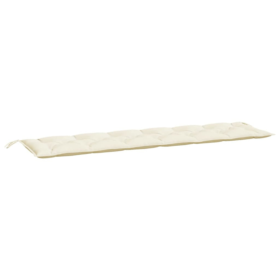 Tuinbankkussen 200x50x7 cm oxford stof crèmekleurig