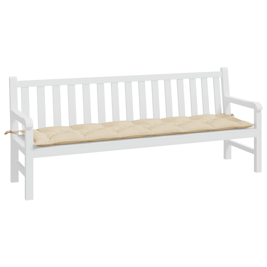 Tuinbankkussen 200X50X7 Cm Oxford Stof Beige