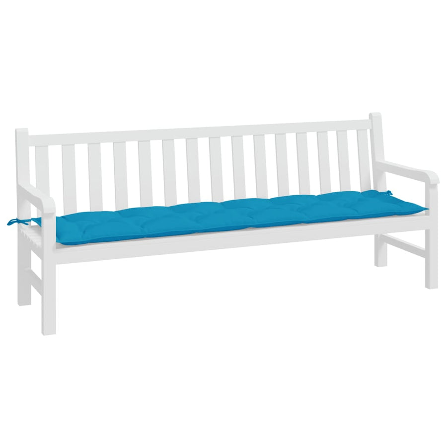 Tuinbankkussen 200X50X7 Cm Oxford Stof Lichtblauw