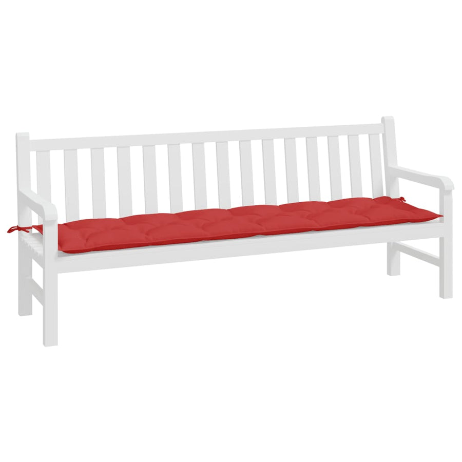 Tuinbankkussen 200X50X7 Cm Stof Rood
