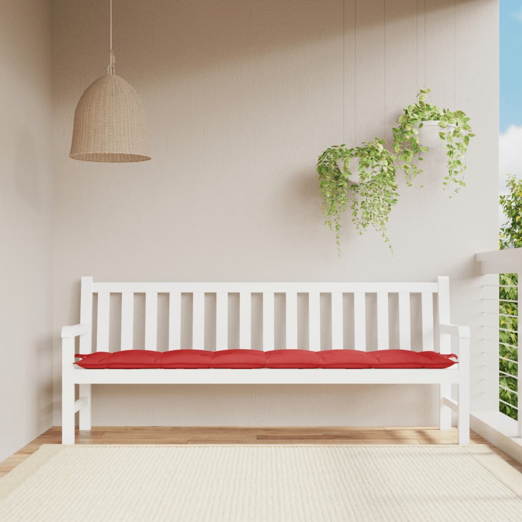 Tuinbankkussen 200X50X7 Cm Stof Rood