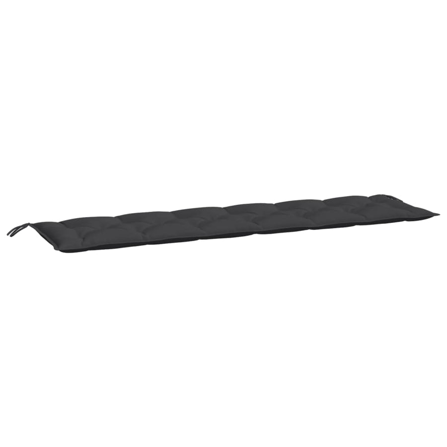 Tuinbankkussen 200X50X7 Cm Stof Zwart