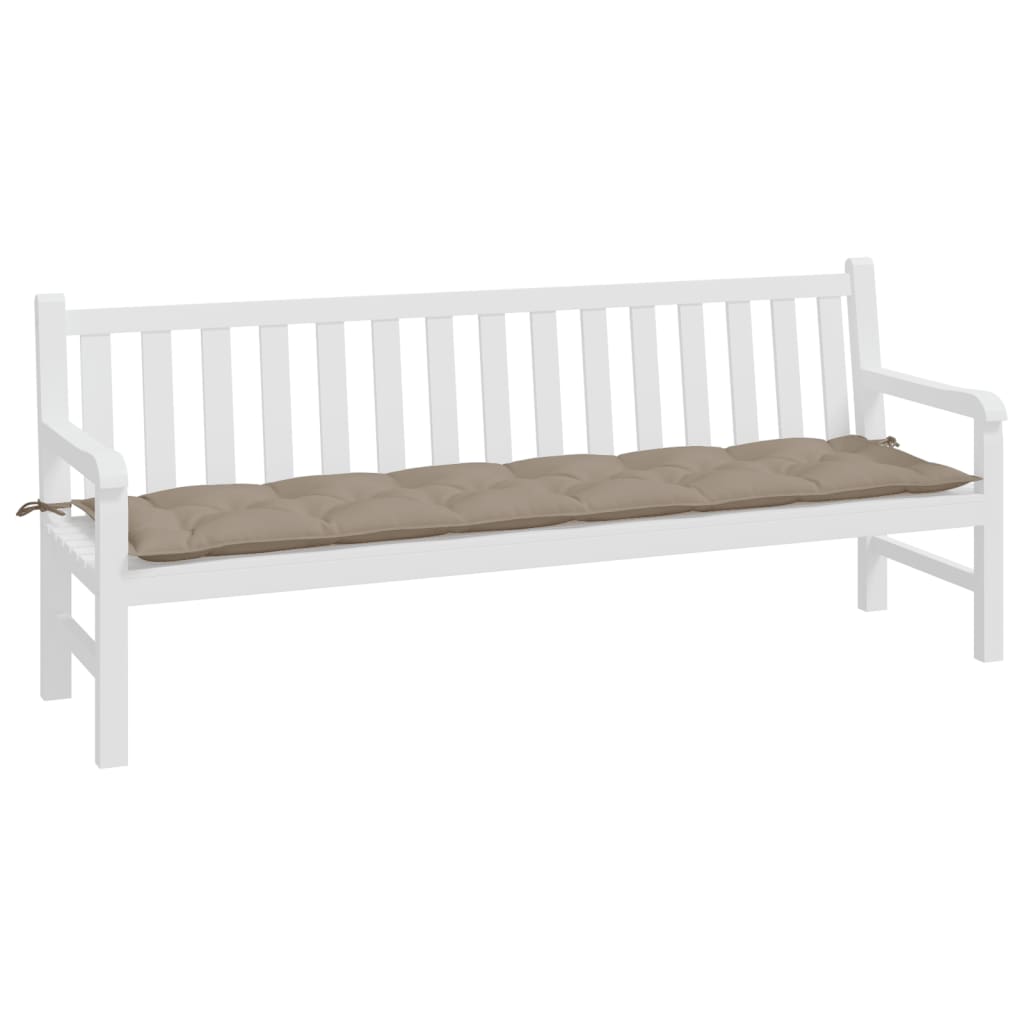 Tuinbankkussen 200X50X7 Cm Oxford Stof Taupe