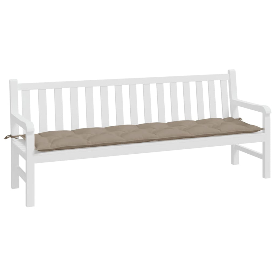 Tuinbankkussen 200X50X7 Cm Oxford Stof Taupe