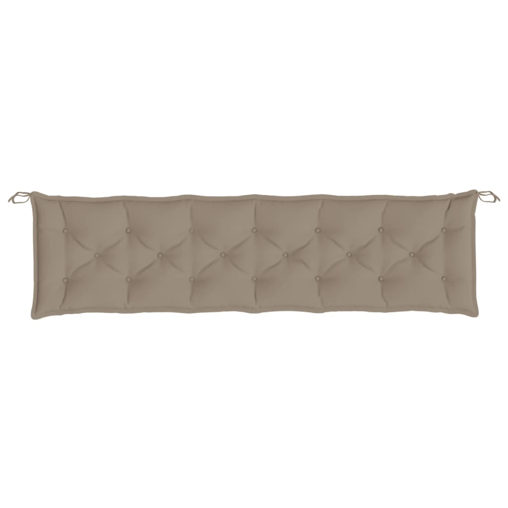 Tuinbankkussen 200X50X7 Cm Oxford Stof Taupe