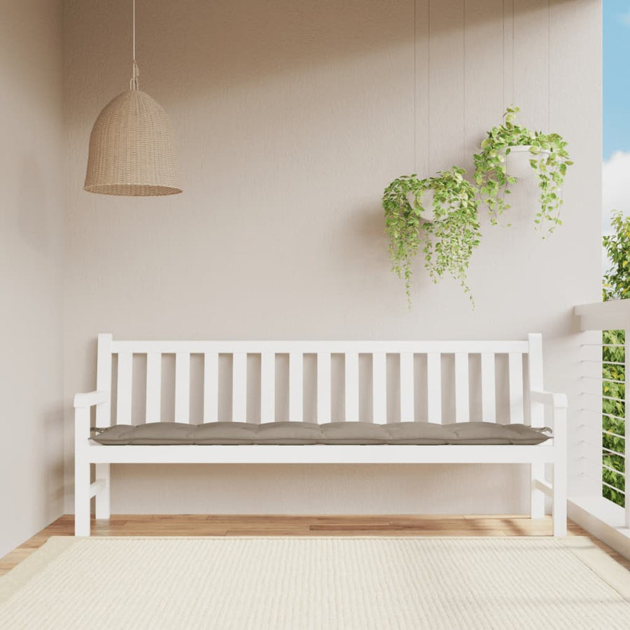 Tuinbankkussen 200X50X7 Cm Oxford Stof Taupe