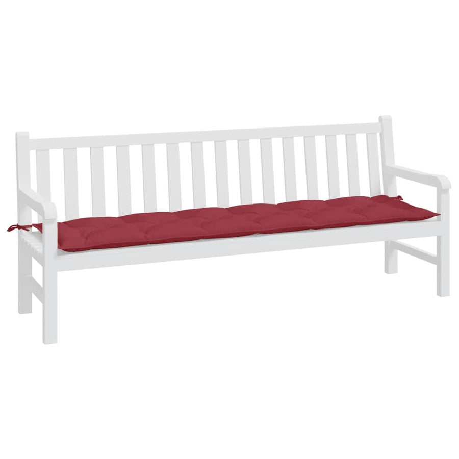 Tuinbankkussen 200X50X7 Cm Oxford Stof Wijnrood