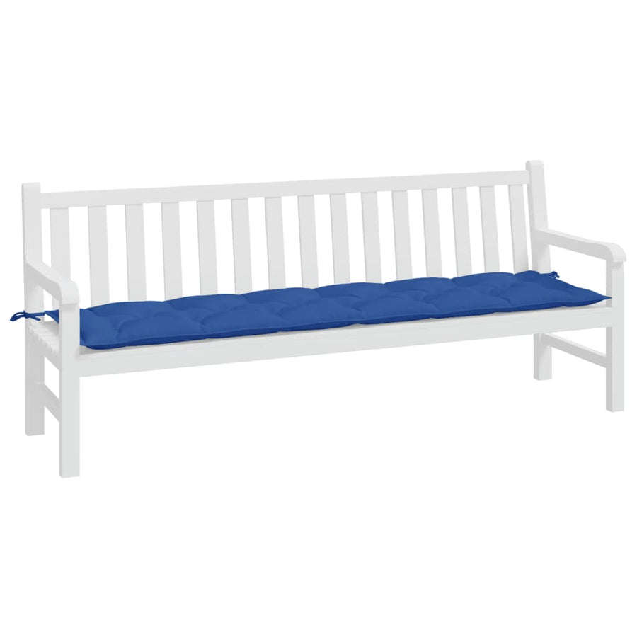 Tuinbankkussen 200X50X7 Cm Oxford Stof Koningsblauw
