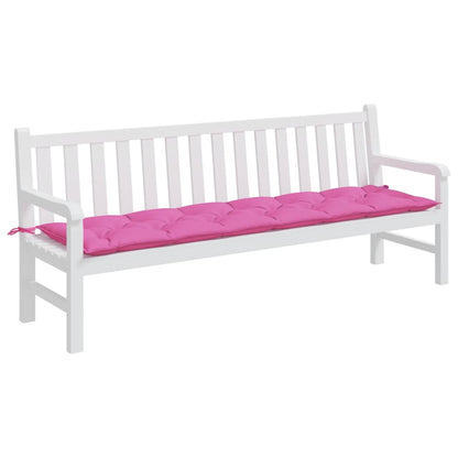 Tuinbankkussen Stof 200 x 50 x 7 cm Roze