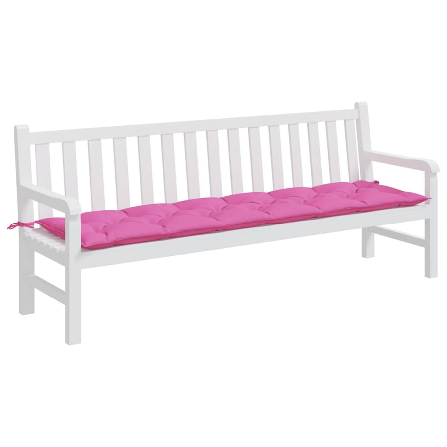 Tuinbankkussen Stof 200 x 50 x 7 cm Roze