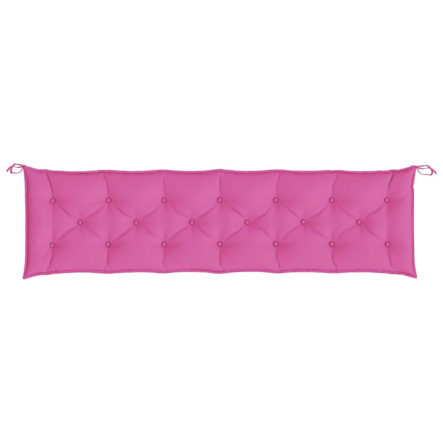 Tuinbankkussen Stof 200 x 50 x 7 cm Roze