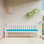 Garden bench cushion 200x50x7 cm fabric turquoise