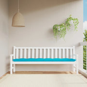 Tuinbankkussen 200x50x7 cm turquoise polyester