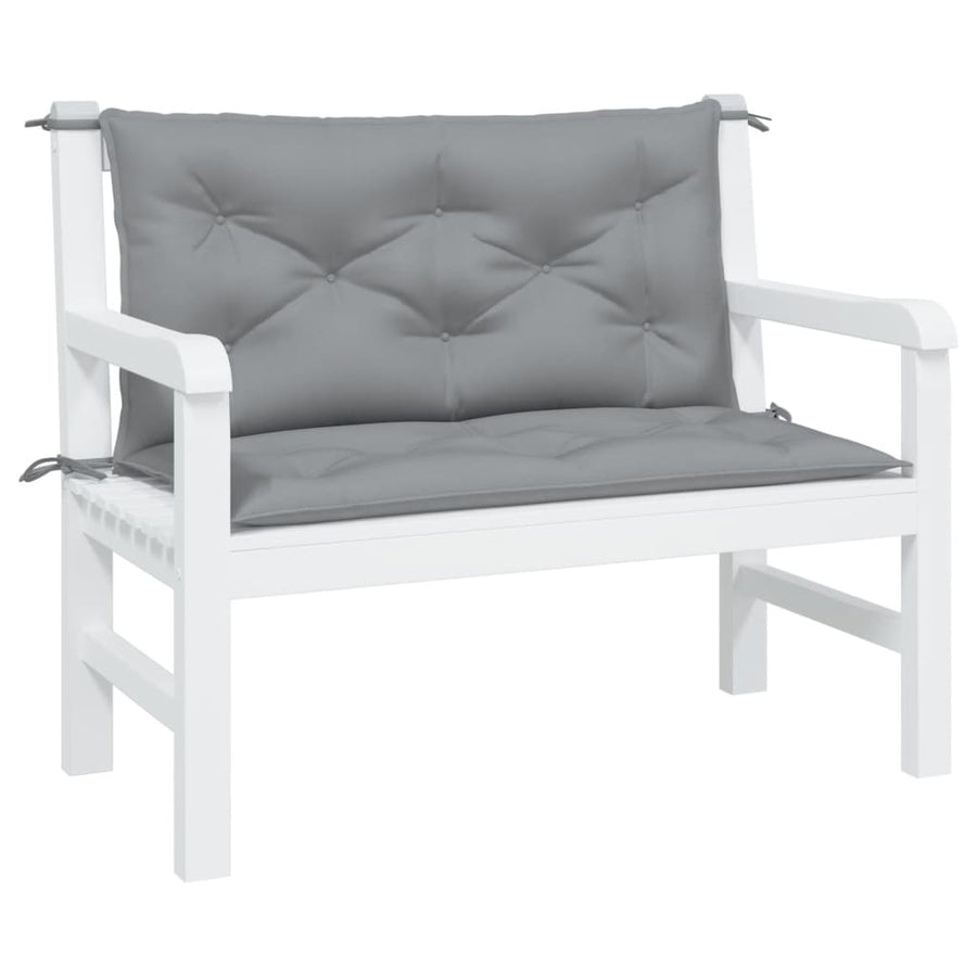 Tuinbankkussens 2 St 100X50X7 Cm Oxford Stof Grijs