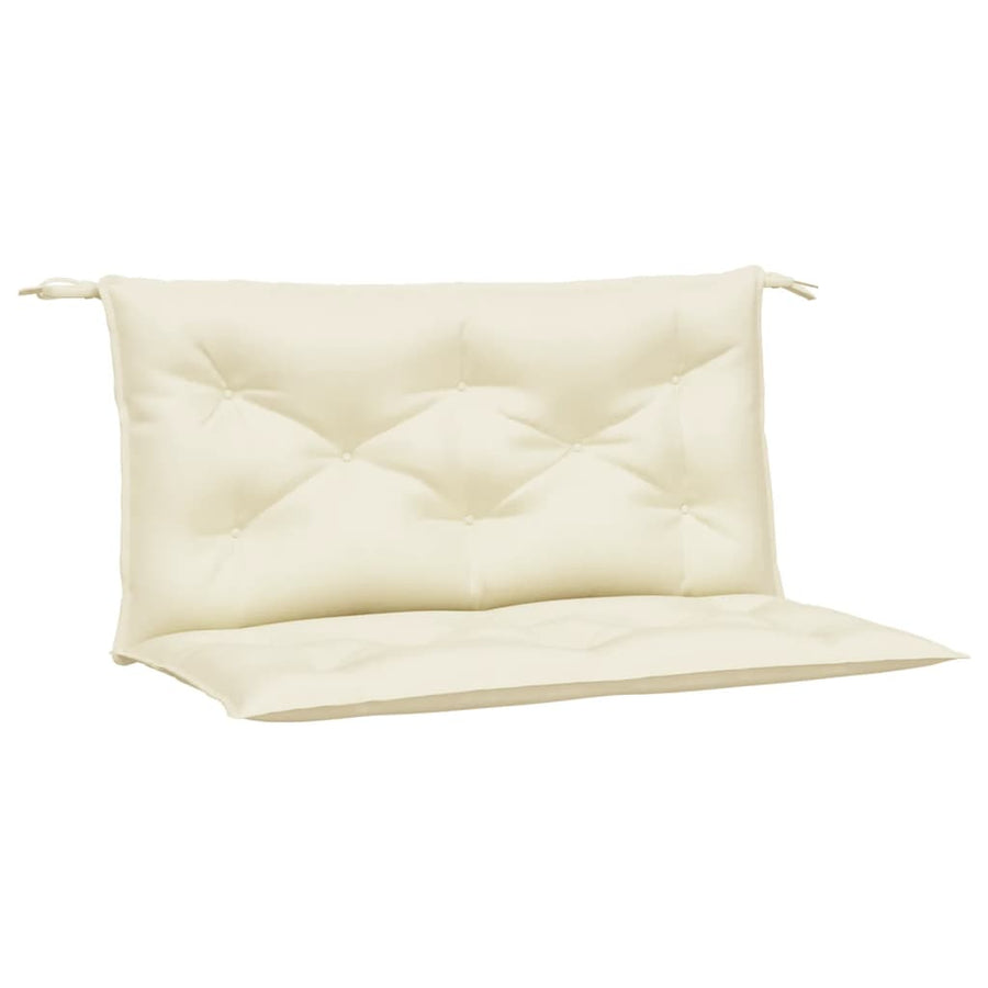 Tuinbankkussens 2 St 100X50X7 Cm Oxford Stof Crèmekleurig Groen