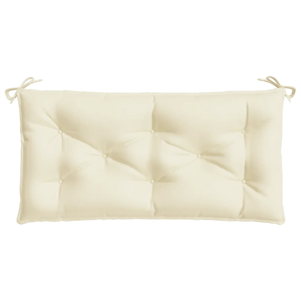 Tuinbankkussens 2 St 100X50X7 Cm Oxford Stof Crèmekleurig Groen
