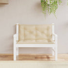 Tuinbankkussens 2 st 100x50x7 cm beige oxford stof