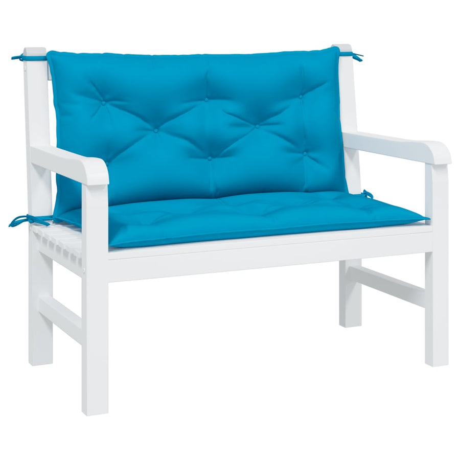 Tuinbankkussens 2 St 100X50X7 Cm Oxford Stof Lichtblauw