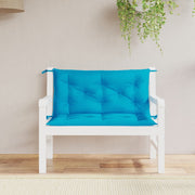 Tuinbankkussens 2 st 100x50x7 cm lichtblauw