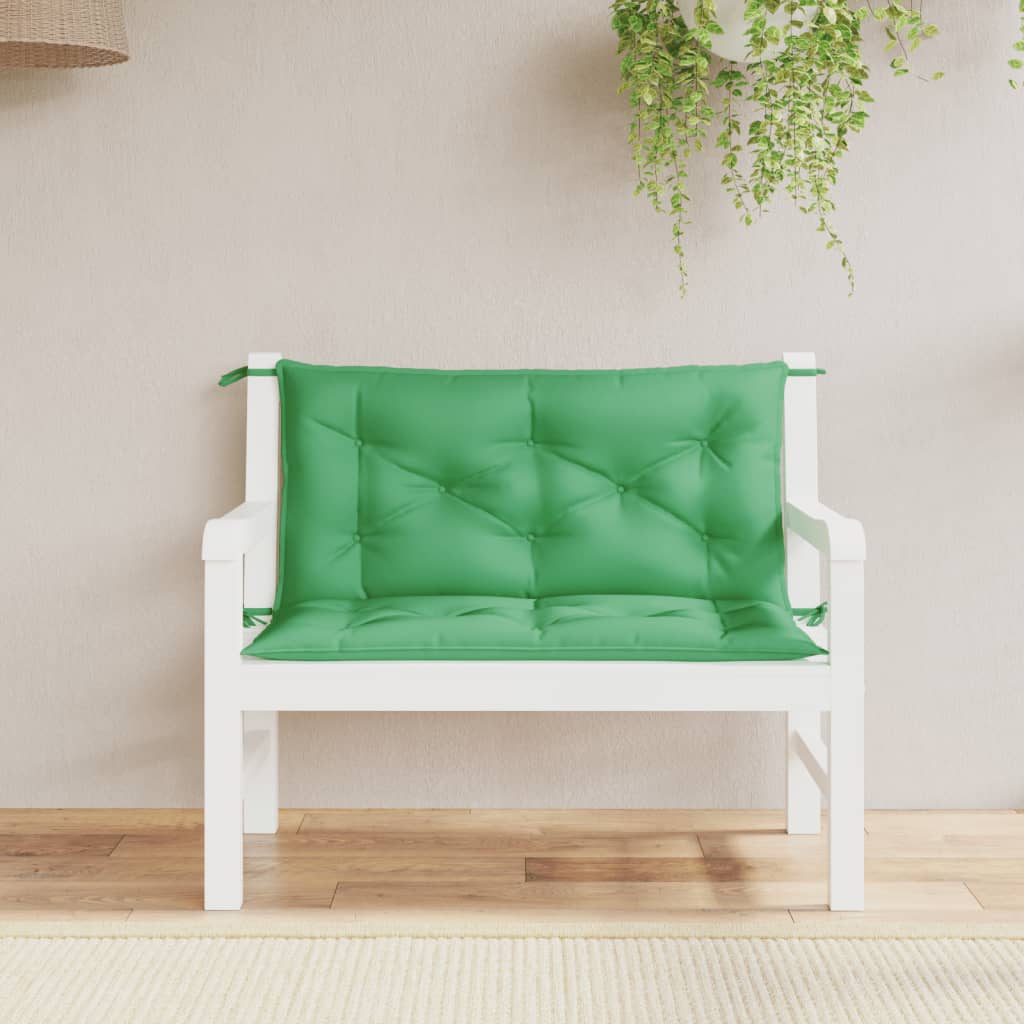 Tuinbankkussens 2 St 100X50X7 Cm Oxford Stof Groen Groen
