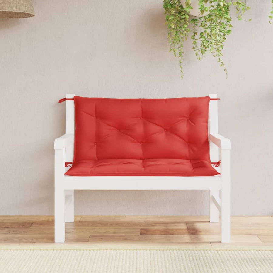 Tuinbankkussens 2 St 100X50X7 Cm Oxford Stof Rood