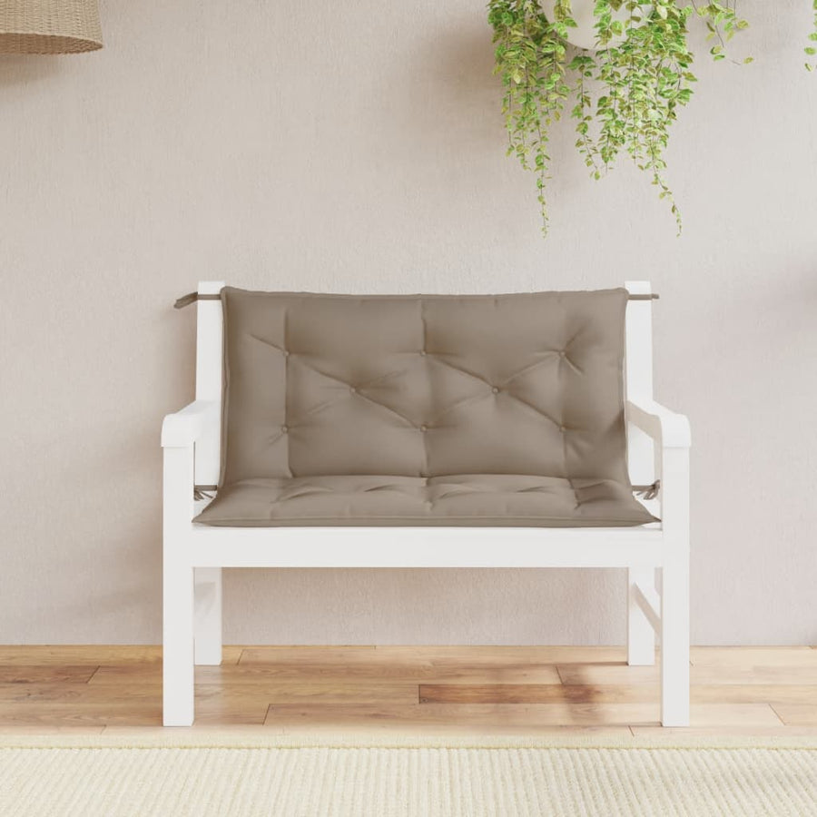 Tuinbankkussens 2 St 100X50X7 Cm Oxford Stof Taupe