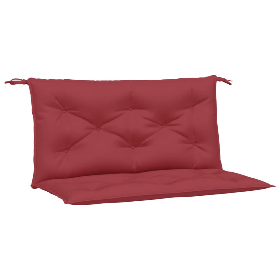 Tuinbankkussens 2 St 100X50X7 Cm Oxford Stof Wijnrood