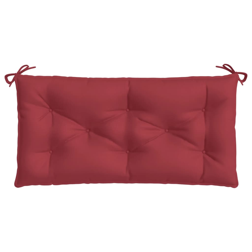 Tuinbankkussens 2 St 100X50X7 Cm Oxford Stof Wijnrood