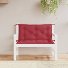 Tuinbankkussens 2 St 100X50X7 Cm Oxford Stof Wijnrood