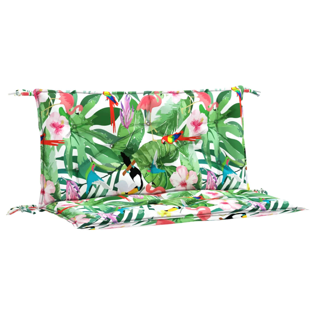 Tuinbankkussens 100X50X7 Cm Stof Meerkleurig 100 cm Groen en roze