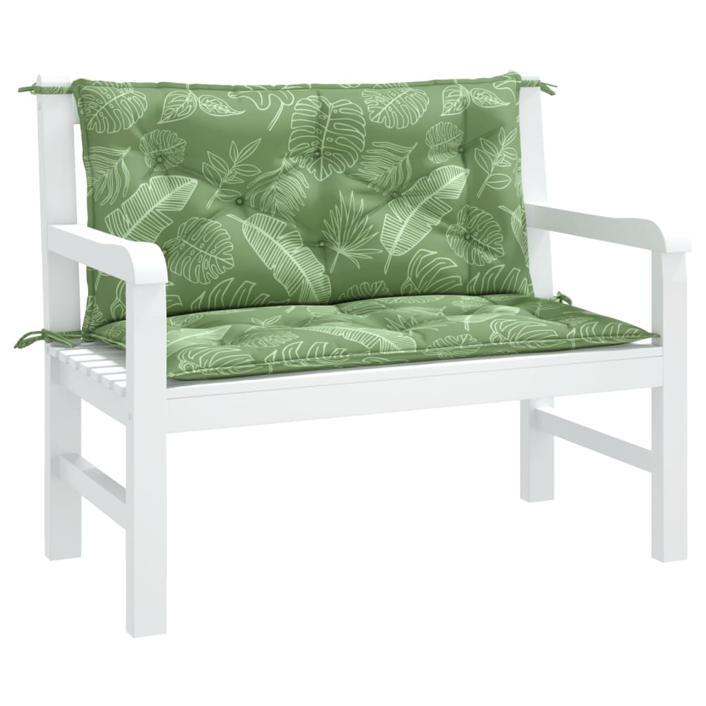 Tuinbankkussens 100X50X7 Cm Stof 100 cm Bladpatroon